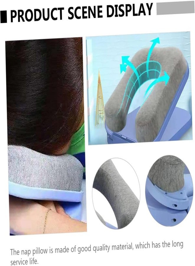 وسادة رقبة للسفر من BWOGUE مع دعامة للرأس، وسائد رقبة للسفر للكبار والصغار، وسادة قيلولة ناعمة، وسادة قيلولة على شكل حرف U مصنوعة من إسفنج الذاكرة للاستخدام في الطائرة والسيارة والقطار والحافلة والمنزل - Image 3